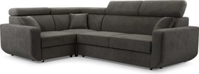 Masseno Narożnik RENO z funkcją spania i pojemnikiem na pościel Narozniki L, Rozkładana sofa - Szary, VELO 636