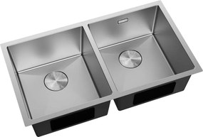 Mexen Binox zlewozmywak stalowy 2-komorowy 800 x 450 mm, inox - 6421802000-01