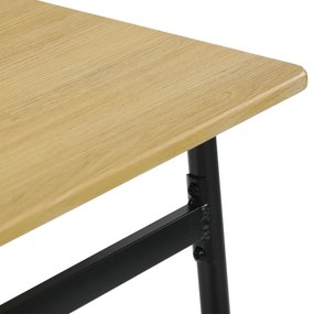 Zestaw jadalniany Industrial z 4 krzesłami, 110 x70 x 76 cm, dziki dąb