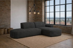 Narożnik Cursal Atelier, tkanina Poso, Szary, Prawy