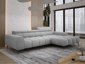 Narożnik PLAZA S Prawostronny z elektryczną regulacją siedziska w tkaninie APHRODITE 19 WERSAL
