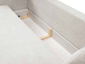 Masseno Sofa AMICO z funkcją spania i pojemnikiem na pościel, Rozkładana sofa - Jasnoszary, ABRIAMO 5