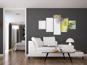 Obraz - Sztuka abstrakcyjna w tuszu (125x70 cm)