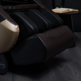Fotel Masujący QX ULTRA PRO Wypoczynkowy Relaksacyjny Brązowy Ekoskóra Nowoczesny