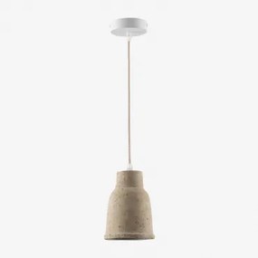 Lampa Sufitowa Z Terakoty (ř14 Cm) Sainza Kremowa Tapioca - Sklum