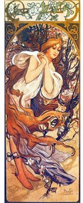 Reprodukcja obrazu Alfonsa Muchy Spring – Fedkolor, 30x80 cm