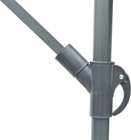 Parasol metal ø 350 cm - brązowy