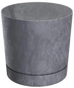 Donica ogrodowa Tubo P Beton Effect 17,8 cm marengo PROSPERPLAST