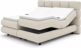 Foggia - łóżko do sypialni boxspring z elektryczną regulacją pozycji spania i materacem 7-strefowym