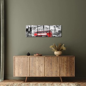 Obraz - Trafalgar Square (z zegarem) (90x30 cm)
