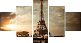 Obraz - Wieża Eiffla, Paryż, Francja (125x70 cm)