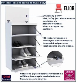 Biała szafka na buty R0-K94