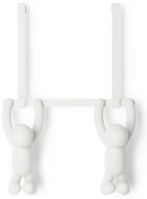 Biały plastikowy wieszak na drzwi 22 cm Buddy – Umbra