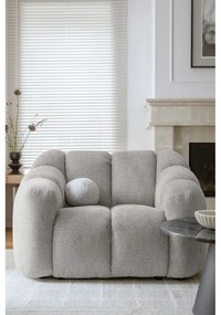 Jasnoszary fotel Shell – Miuform