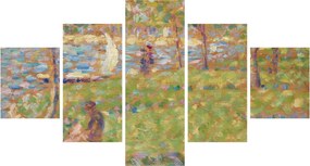 Obraz - Georges Seurat, Study for "La Grande Jatte", reprodukcje (125x70 cm)