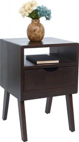 Szafka nocna MCW-P16,  ciemnobrązowa