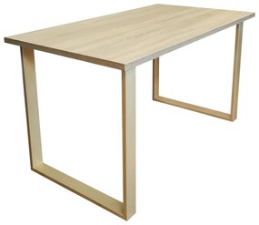 Stół do salonu kuchni 70x120x28 LOFT złoty Dąb Sonoma