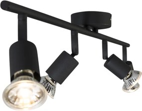 Industrialny reflektor czarny, regulowany, 4-światłowy - Jeany