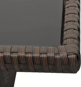 Zestaw brązowych mebli ogrodowych - Cintro