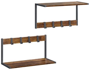 Zestaw półek ściennych E1083 OLW, stare drewno, 2szt.