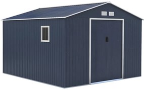 Altana ogrodowa ARCHER ze stali galwanizowanej w kolorze szarym – 12,99 m²