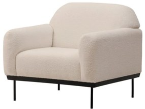 Kremowy relaksacyjny fotel ANDERSON