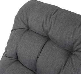 Zestaw mebli ogrodowych dla 4 osób Nivo 058 - sofa, fotele, stolik, kolor szary