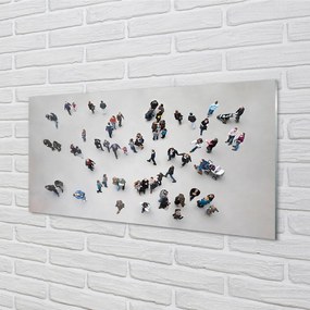 Szklany Panel Ludzie widziani z Lotu Ptaka