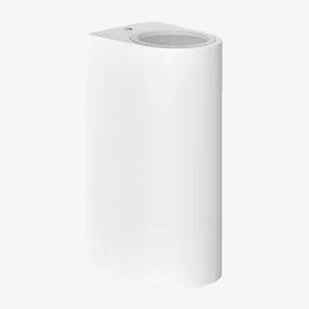 Kinkiet Zewnętrzny Z Aluminium Z 2 Punktami Świetlnymi Pevot Design Biała & ↑20 Cm - Sklum