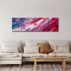 Obraz - różowo - niebieskie kolory (170x50 cm)