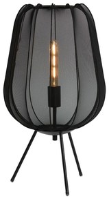 Czarna lampa stołowa (wysokość 60 cm) Plumeria – Light &amp; Living