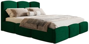 Dwuosobowe łóżko tapicerowane z pojemnikiem 180x200 Erma 3X - 36 kolorów
