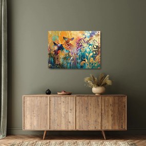 Obraz na szkle - Abstrakcyjny obraz natury (70x50 cm)