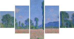 Obraz - Claude Monet, Poppy Field (Giverny), reprodukcje (125x70 cm)