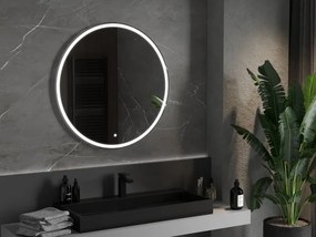 Mexen Gobi lustro łazienkowe podświetlane, okrągłe 90 cm, LED 6000K, antypara - 9801-090-090-611-00