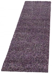 Dywan shaggy Enjoy fioletowy wielokolorowy 80 cm x 250 cm
