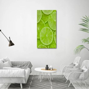 Nowoczesny obraz canvas na ramie pionowy Limonki