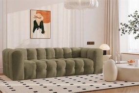 Sofa czteroosobowa BALOO, tkanina szenilowa, Oliwkowy