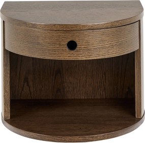 Szafka nocna w dekorze dębu w ciemnym naturalnym kolorze Paron – Actona