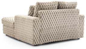 Fotel Wypoczynkowy Sofa KOBEL Beżowy Pluszowy Nowoczesny