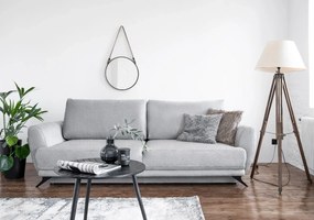 Sofa rozkładana z funkcją spania MEGIS VELVET szara ELTAP