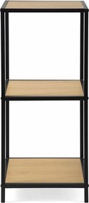 Metalowy regał LOFTY Tower 3 OAK, 83 x 35 cm