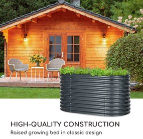 Blumfeldt Rondabox 160x80x80 cm Skrzynia na warzywa Antracyt