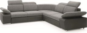 Masseno Narożnik TRENTO z funkcją spania i pojemnikiem na pościel Narozniki L, Rozkładana sofa - Szary, PUENTE 11