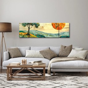 Obraz - Ilustracja krajobrazu (170x50 cm)