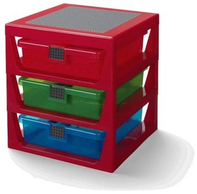 Czerwony organizer z 3 szufladami Storage - LEGO®