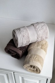 Luksusowy mały ręcznik DELUXE 30x50cm z Modalu Cynamonowa