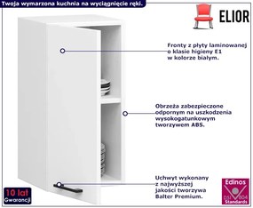 Biała górna szafka kuchenna 40 cm - Tereza 4X