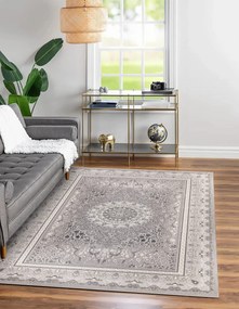 Dywan vintage Beyond Rozeta szary 240 cm x 330 cm