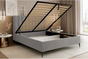 Łóżko Mona Slim III 140 Tkanina ABRIAMO 05 stelaż metalowy